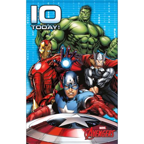 10 Today Marvel Avengers Birthday Card £2.49